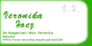 veronika hocz business card